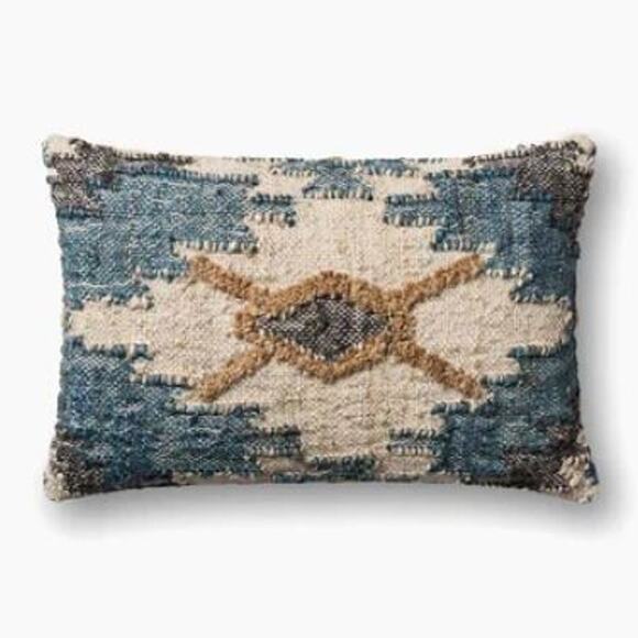 Loloi Contemporary Wool Accent Pillow Multi Finish (13 x 21 in) NEW! - Picture 1 of 1